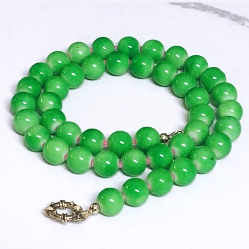 Oribe Collection: Lime Collar Necklace -NWT - Handmade